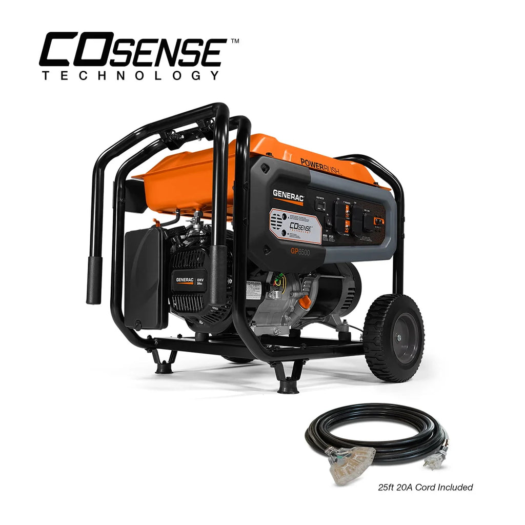 6500 Watt Gas Powered Portable Generator with Cord P742873