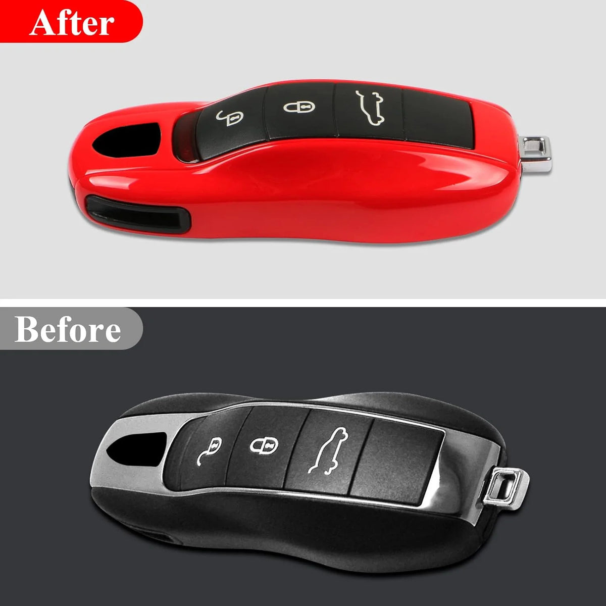Red Painted Smart Key Fob Shell 3 Pcs C74218