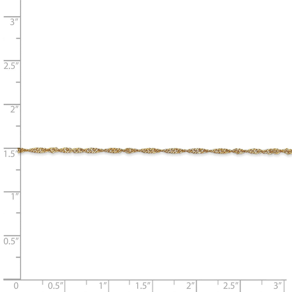 14k Yellow Gold Chain Necklace C255