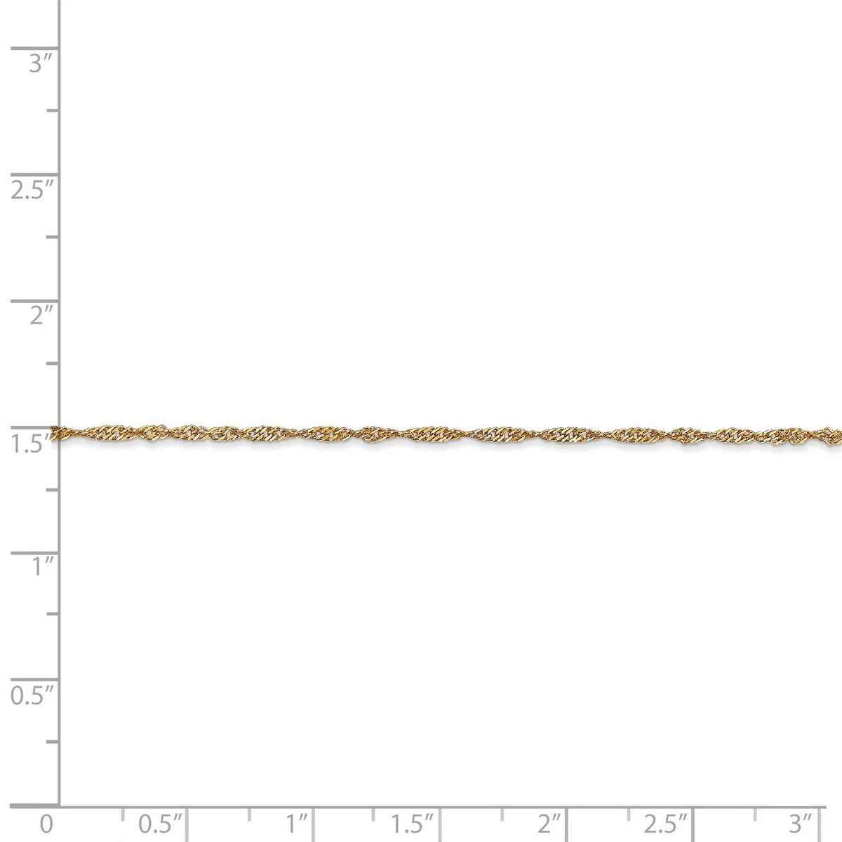 14k Yellow Gold Chain Necklace C255