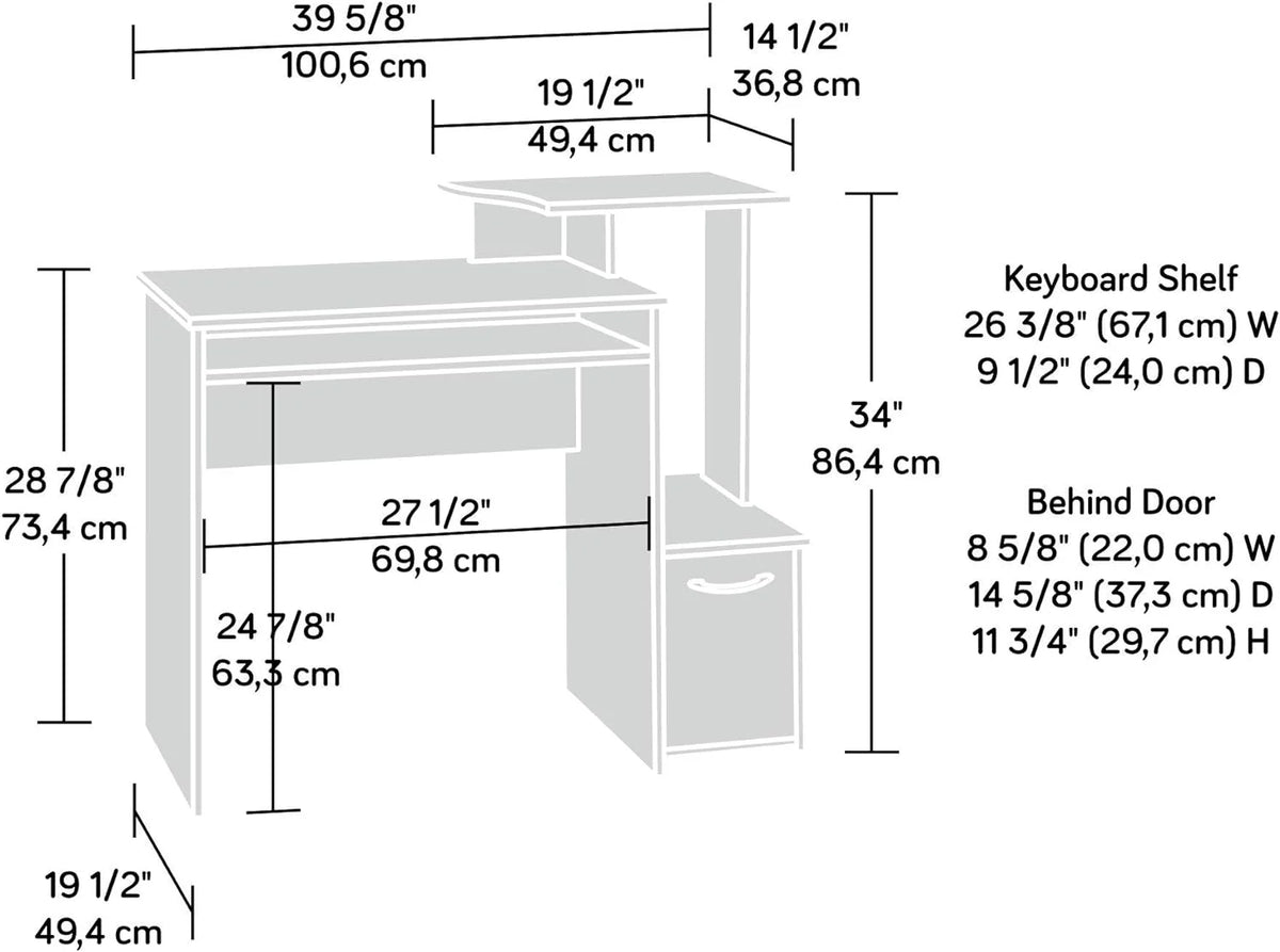 Cinnamon Cherry Finish Computer Desk M870