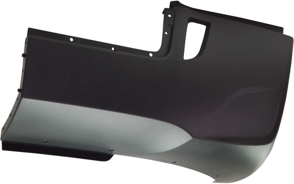 Painted Black and Silver Plastic Bumper End L997284