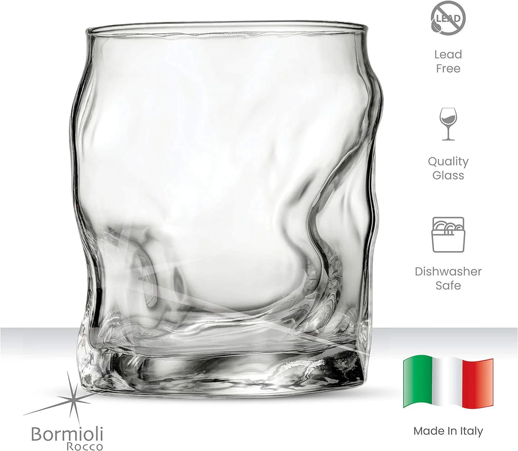 Set Of 4 14¼-Ounce Whiskey Glass Cocktail Glasses Z89801