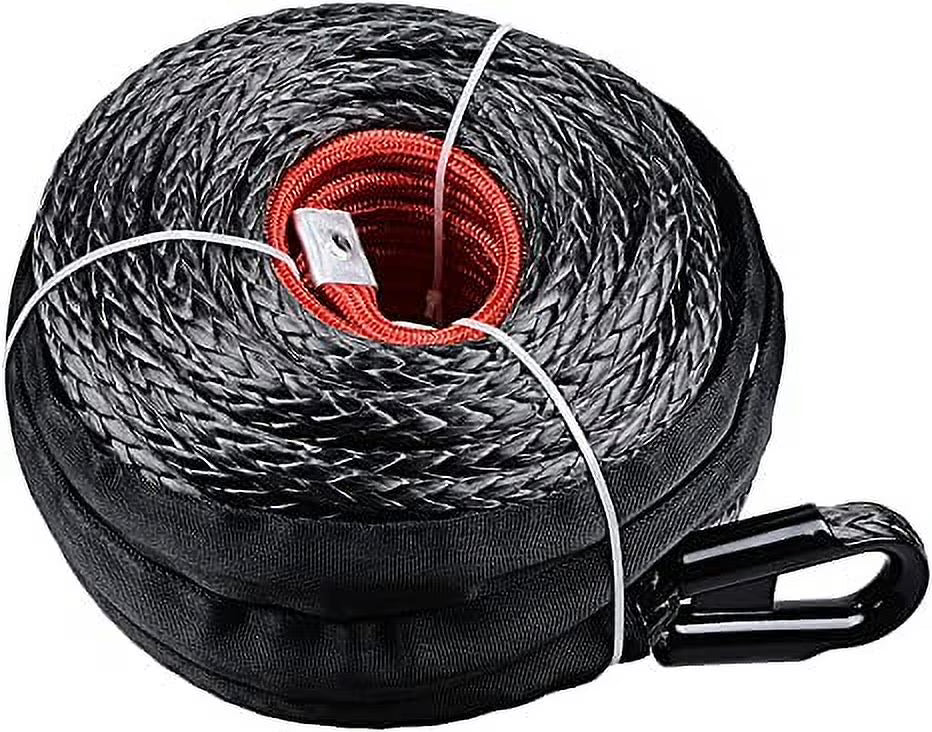1/2" x 92ft Synthetic Winch Rope (Black) X623589