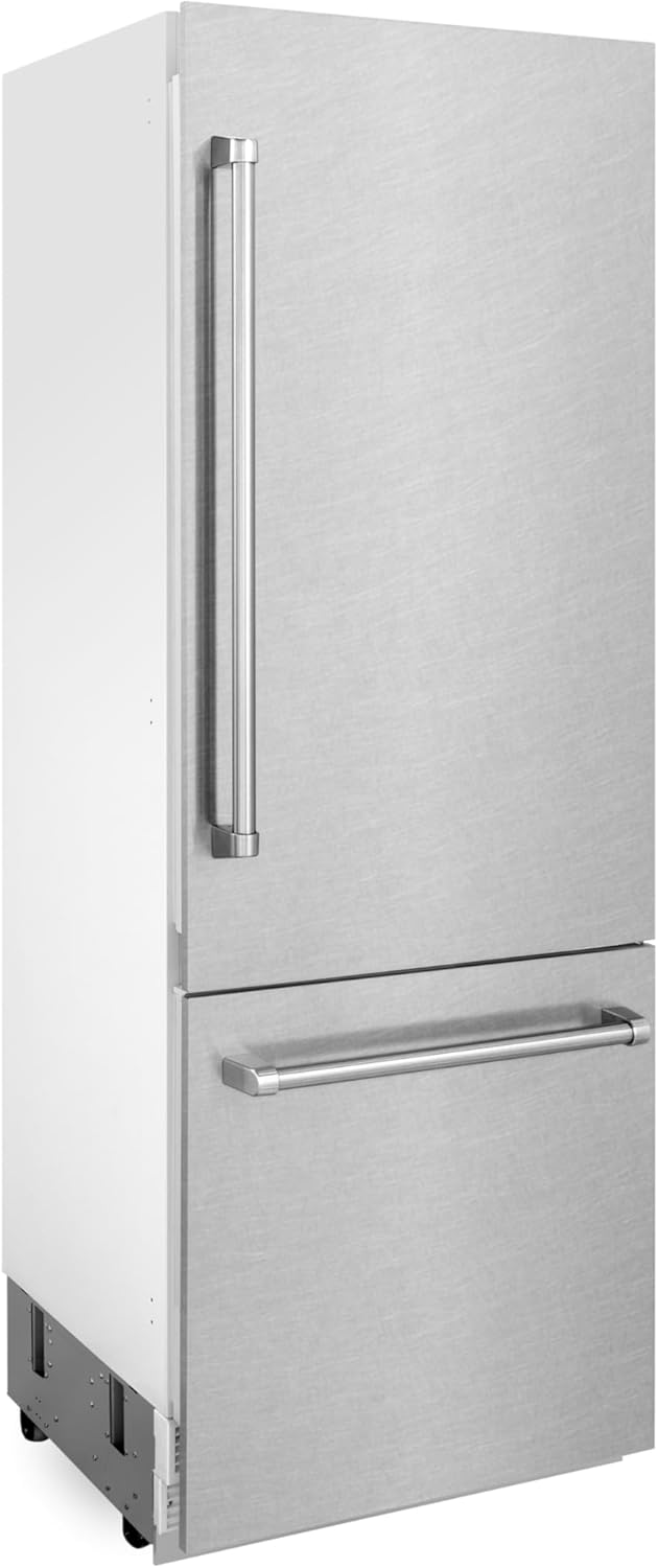 30" 16.1 cu. ft. Built-In 2-Door Bottom Freezer Refrigerator in Fingerprint Resistant Stainless Steel K24782