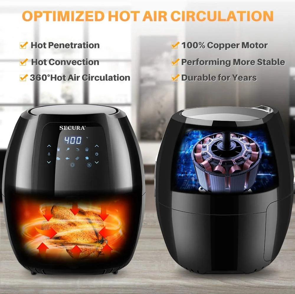 6.3Qt 1700W 10-in-1 Digital Hot Air Fryer M315491