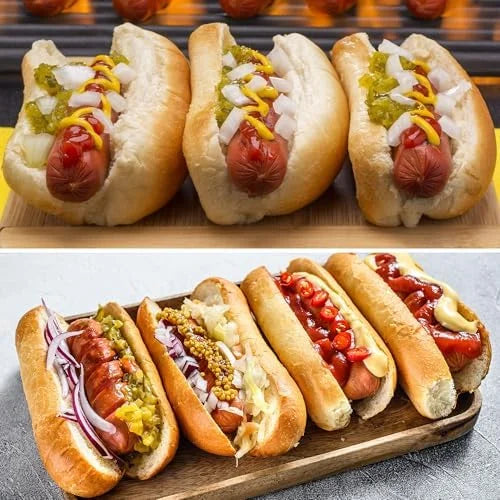 Non-Stick Silicone Hot Dog Bun Pan 4 Cup Baking Tray J868946