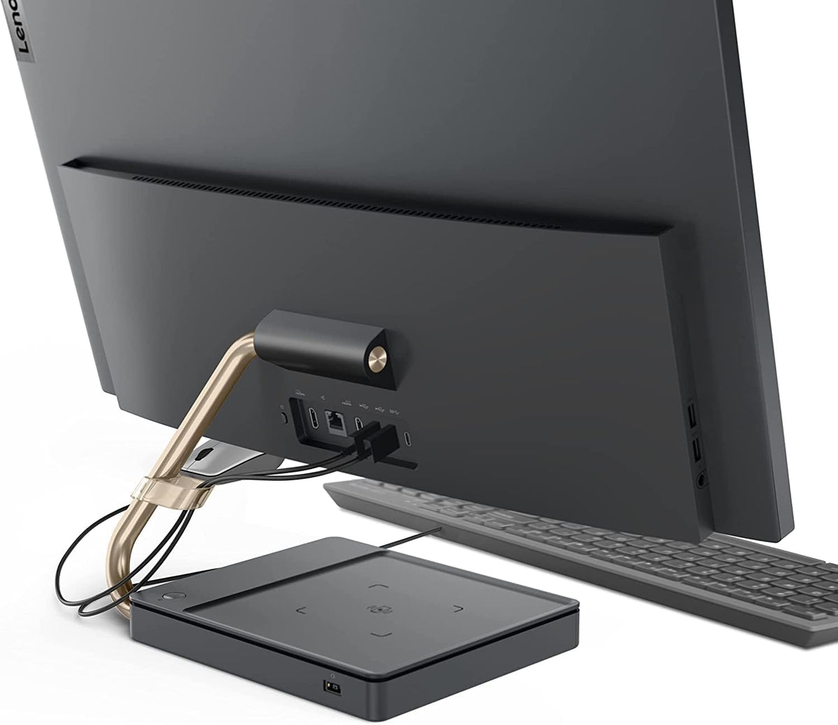23.8" FHD Touchscreen All-in-One Desktop, AMD Ryzen 7 5700U, 16GB RAM, 256GB SSD+1TB HDD, Grey D8432