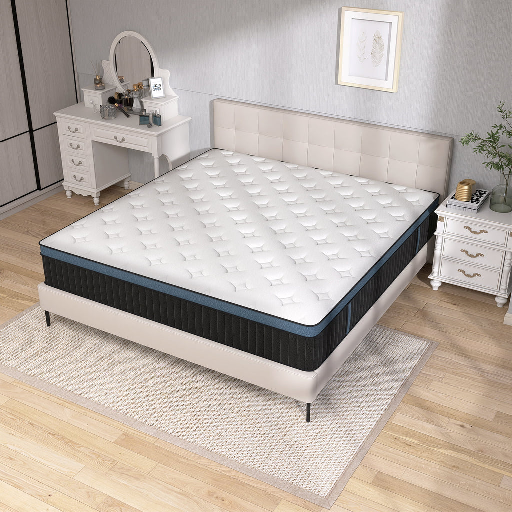 Queen Hybrid Mattress with Gel Memory Foam I193