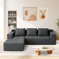 60" Memory Foam Fold Sofa Bed with 2 Pillows Dark Gray Z117600