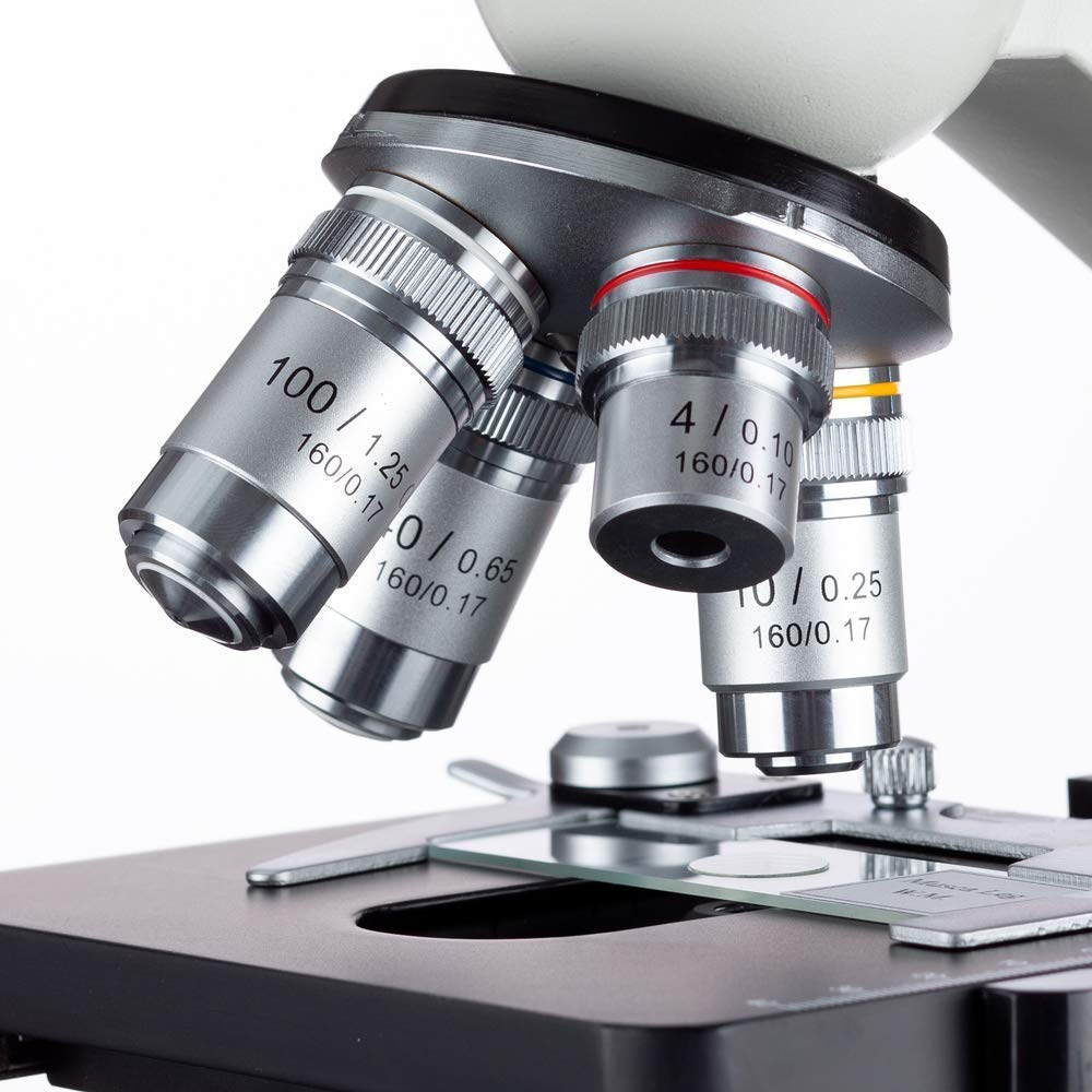 40X-2000X LED Binocular Compound Lab Microscope with Double Layer Mechanical Stage P86509