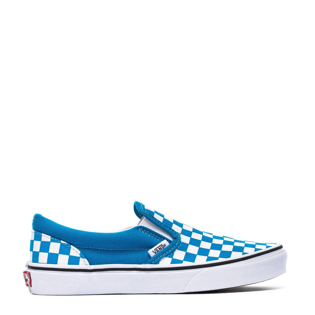 Checkerboard Slip-On V (Caribbean Sea/True White) Q355
