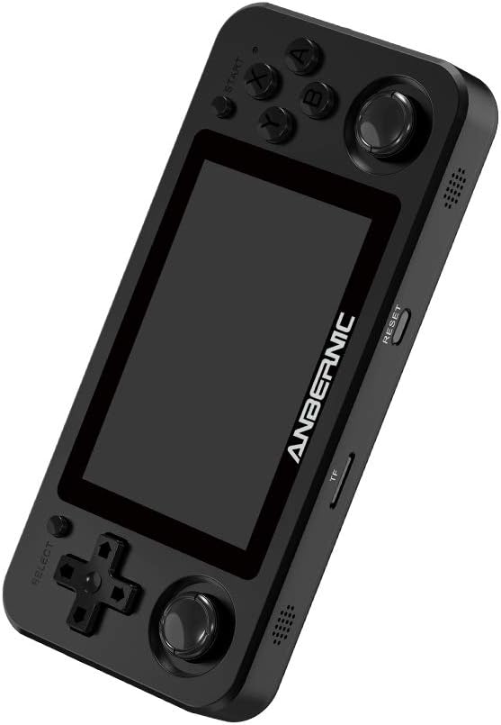 Black Handheld Game Console with 64G TF Card 2500 Classic Games 3.5 inch IPS Screen O564