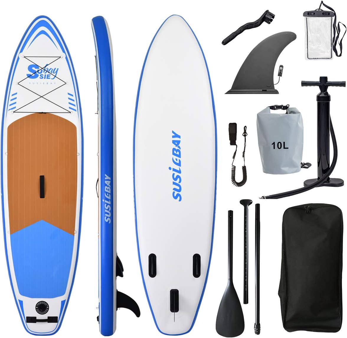 Inflatable Stand Up Paddle Board with Hand Pump and Waterproof Bag P63957