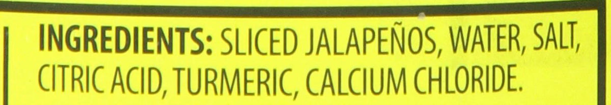 Sliced Jalapenos, 4-Ounce (Pack of 12) P483066