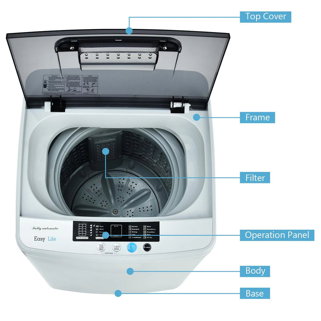 8.8lbs Portable Automatic Washing Machine O627