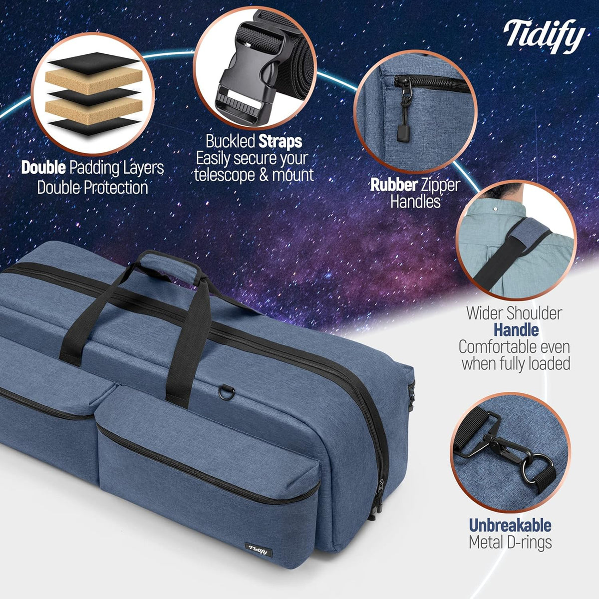 Large 35" Padded Telescope Bag with Internal Padded Pockets R46427