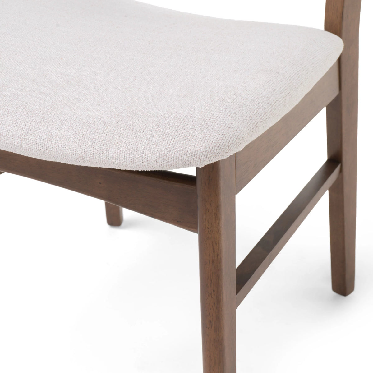 Set of 4 Light Beige Fabric Dining Chairs G41975