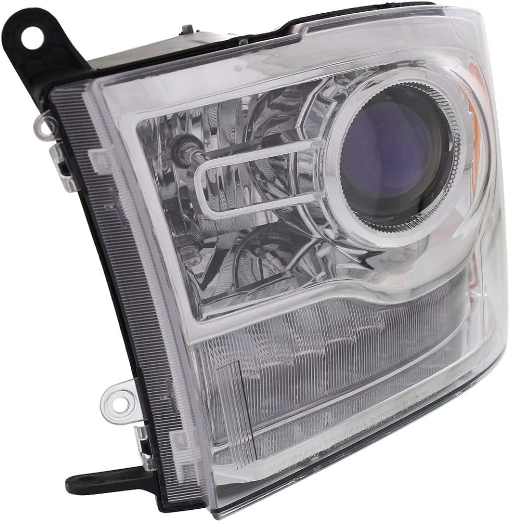 Chrome Projector Headlight Assembly for Ram 3500 2013-2015 Driver Side J992893
