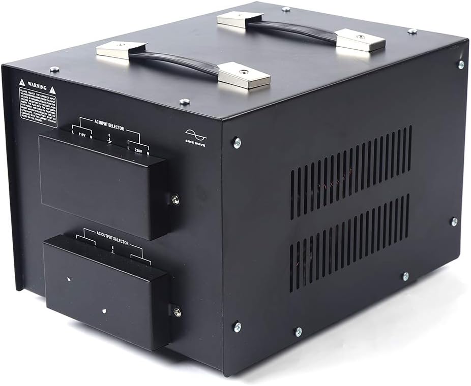 10000W Voltage Converter Transformer Step Up/Down 110V/220V Heavy Duty Power Converter with 2 US Outlets, 2 Universal Outlets, Circuit Breaker Z3924