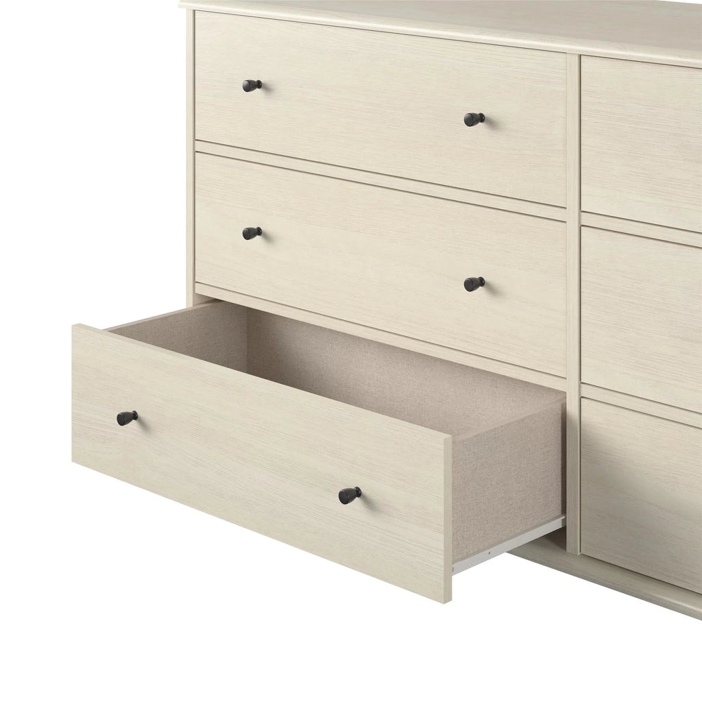 Ivory Oak 6-Drawer Dresser C462591