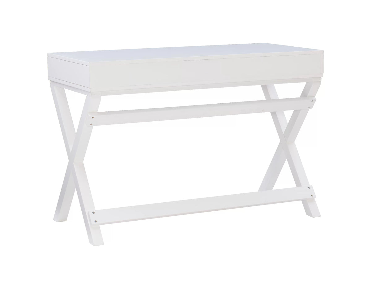 2-Drawer White Writing Desk S834284