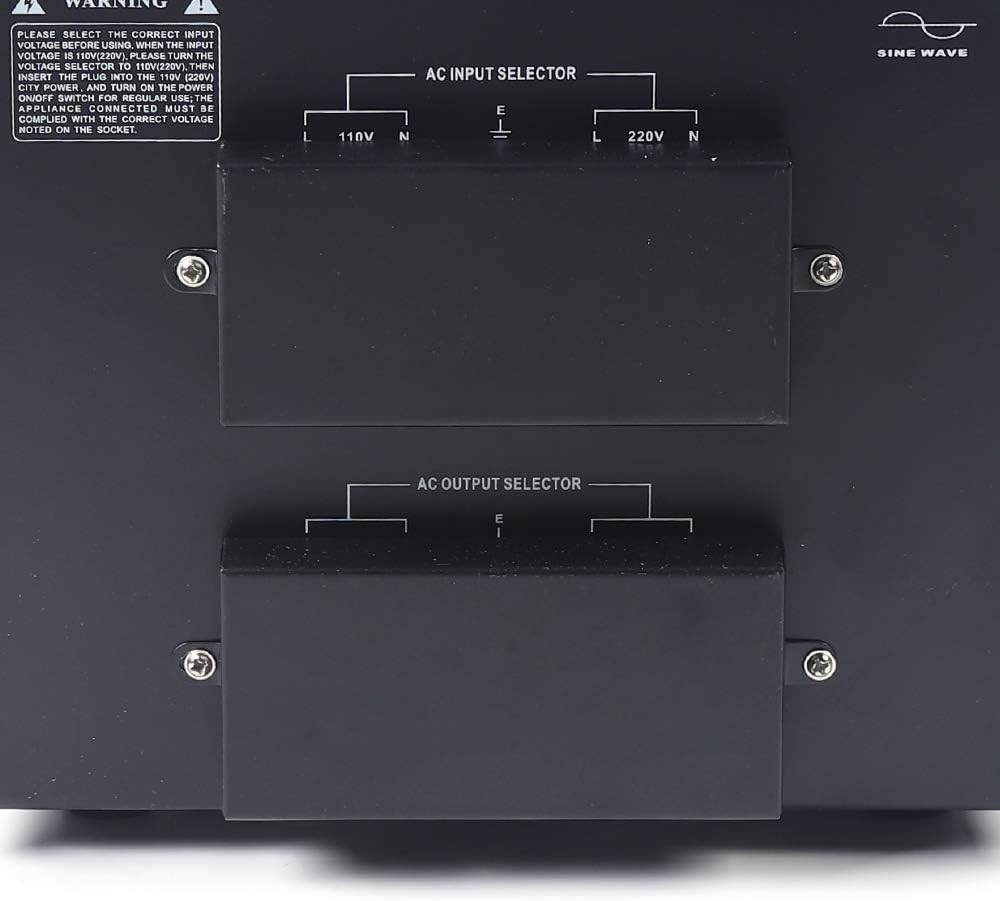 10000W Voltage Converter Transformer Step Up/Down 110V/220V Heavy Duty Power Converter with 2 US Outlets, 2 Universal Outlets, Circuit Breaker Z3924