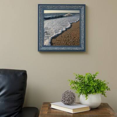 Dusty Blue Embossed Frame S2671