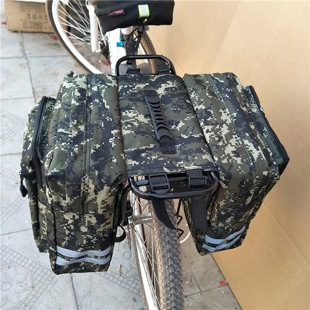 Rear Seat Bag Cycling Bike Rack Double Pannier Bag P6306