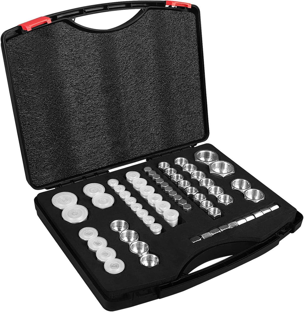 64pcs JIC 37° Flare Cap & Plug Kit Galvanized Steel U246