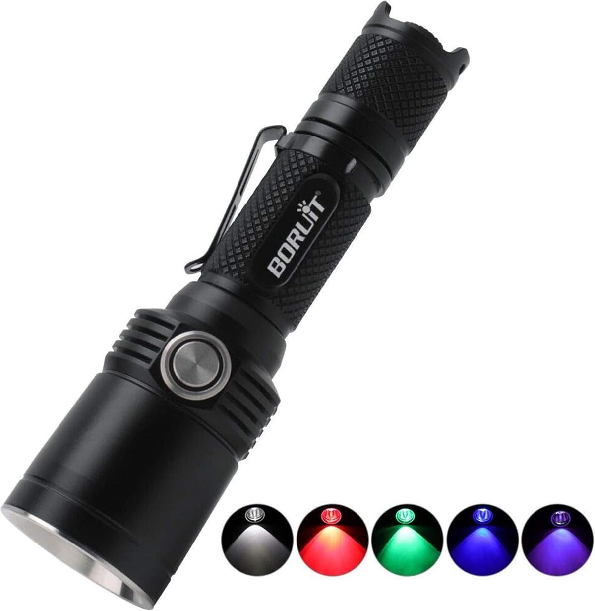 Rechargeable 1200 Lumens 11 Mode IPX8 Waterproof LED Tactical Flashlight Q231366