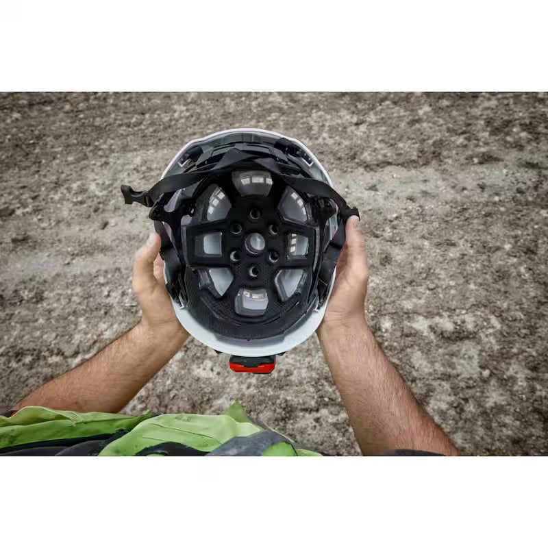 White Vented Safety Helmet I90295