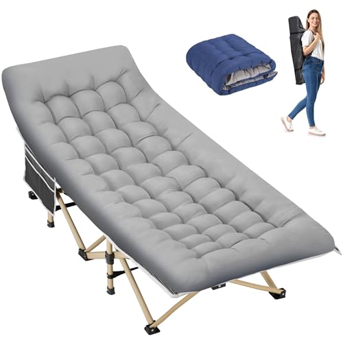 Folding Camping Cot with Large Pocket I5414