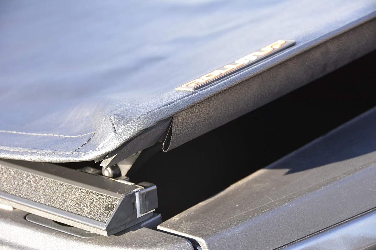 Soft Roll Up Truck Bed Tonneau Cover for 2015 - 2022 Ford F150 6.6’ Bed (Black) U1754
