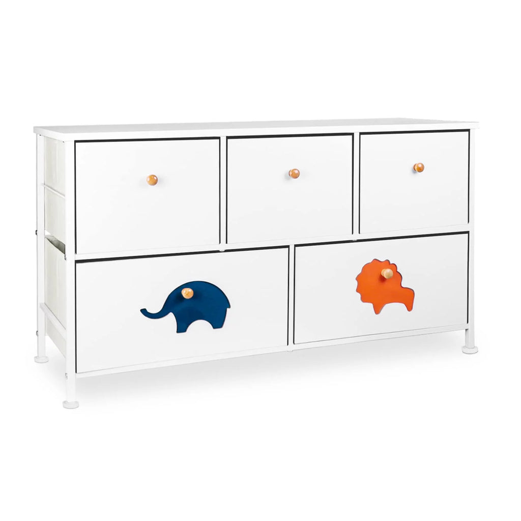 White 5 Drawer Dresser H389380