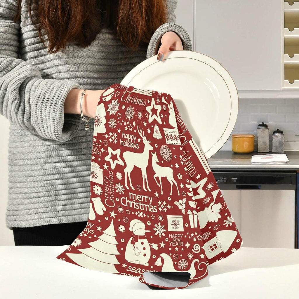 6pcs Kitchen Dish Towel Set, 18"x28" E105272