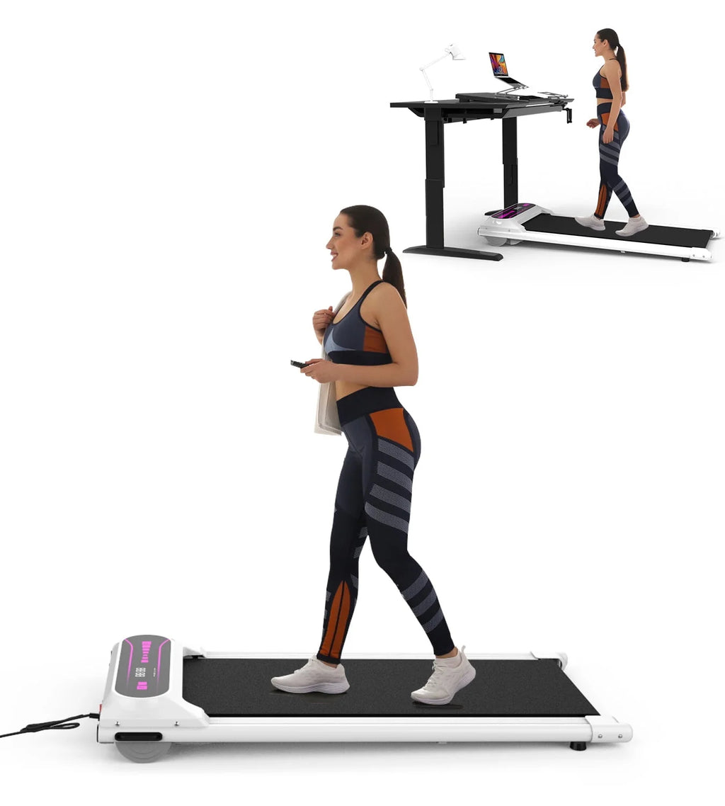 Pink 2.25HP Portable Walking Pad Treadmill S749522
