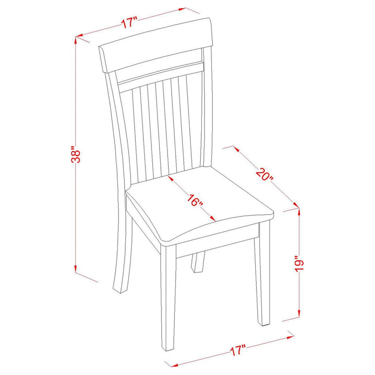 5 Piece Mahogany Rectangular Dinette Set with Leather Seat F8884