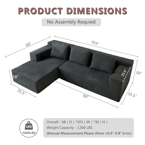 60" Memory Foam Fold Sofa Bed with 2 Pillows Dark Gray Z117600