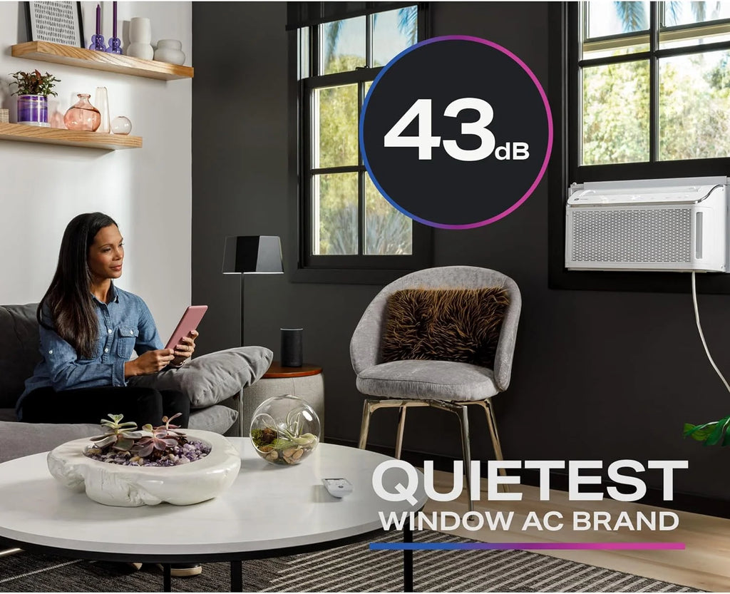 Ultra Quiet 8,200 BTU WiFi Enabled Window Air Conditioner H1307