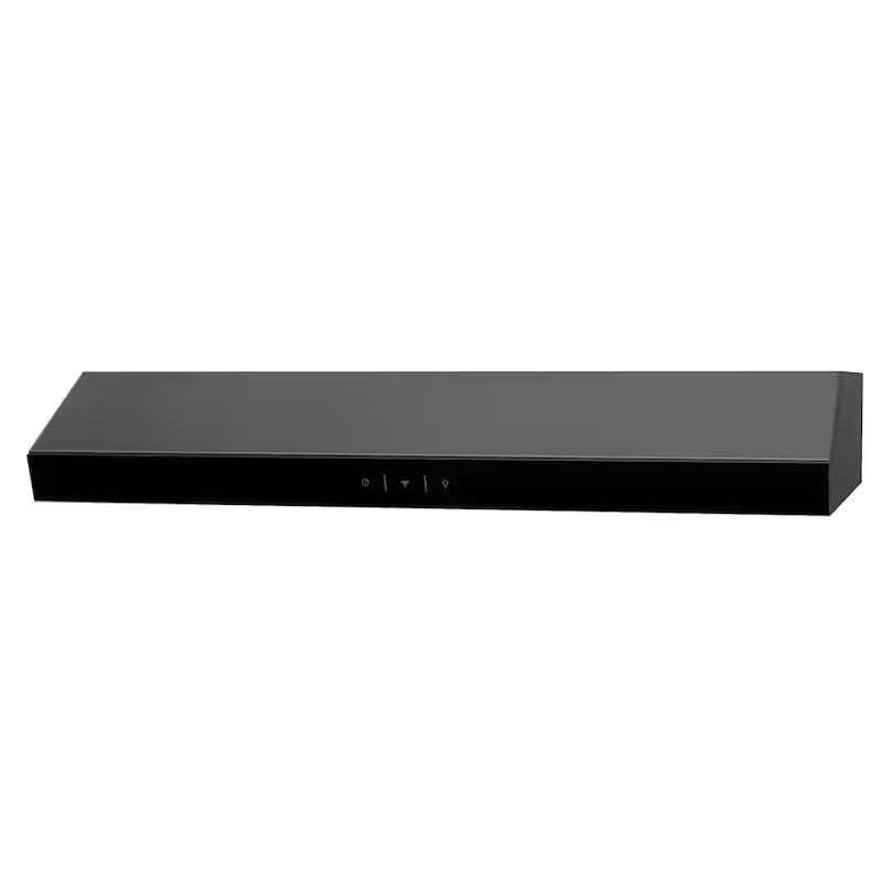 30 in. Black Stainless Steel Convertible Undercabinet Range Hood Y881