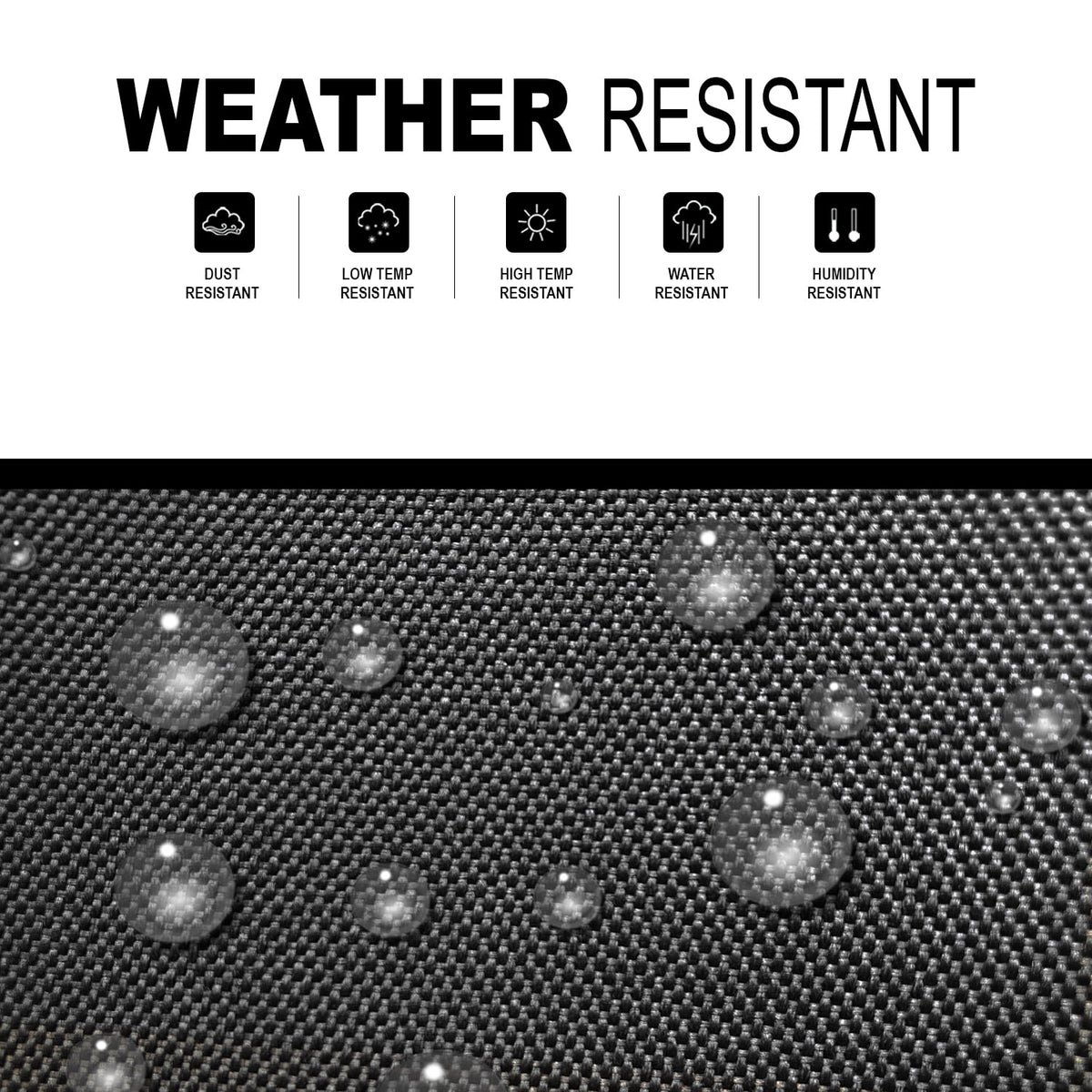 Black Outdoor Sofa Cover B67426