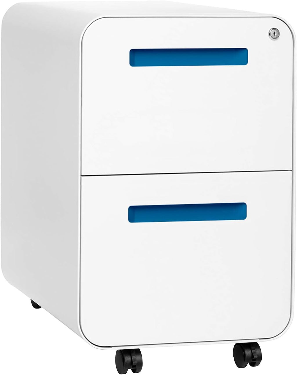 White 2-Drawer Mobile File Cabinet R265674