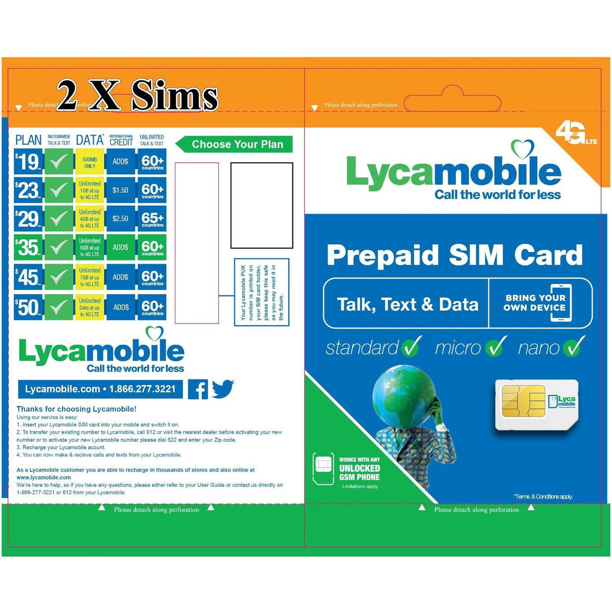 Prepaid SIM Card A7460