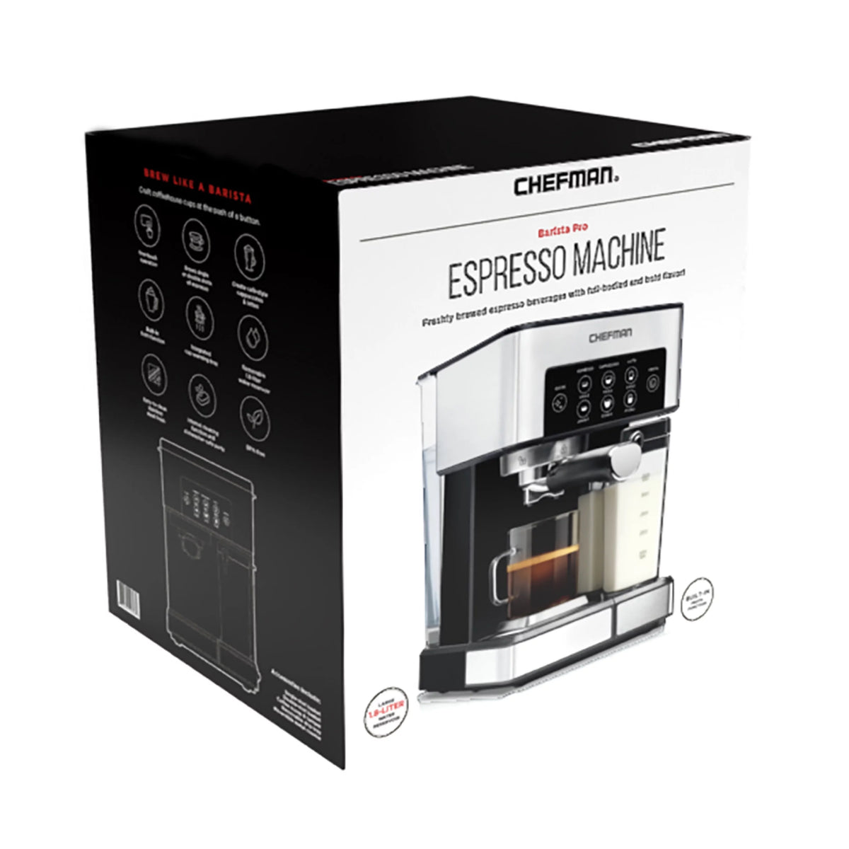 6-in-1 Espresso Machine with Milk Frother S942643