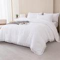 Beige Full Size 7 Piece Comforter Set with Sheets V53255