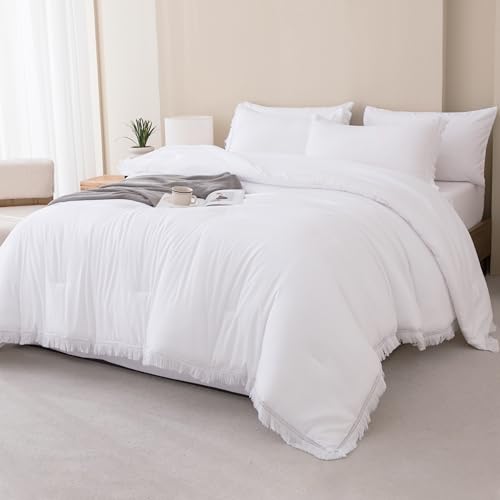 Beige Full Size 7 Piece Comforter Set with Sheets V53255