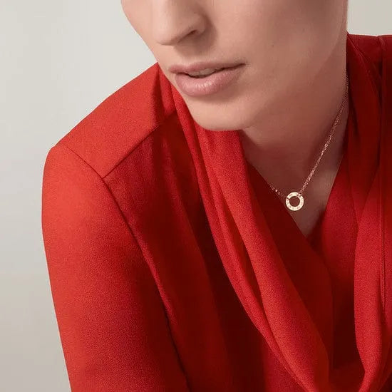 Love Necklace With 2 Diamonds M8833