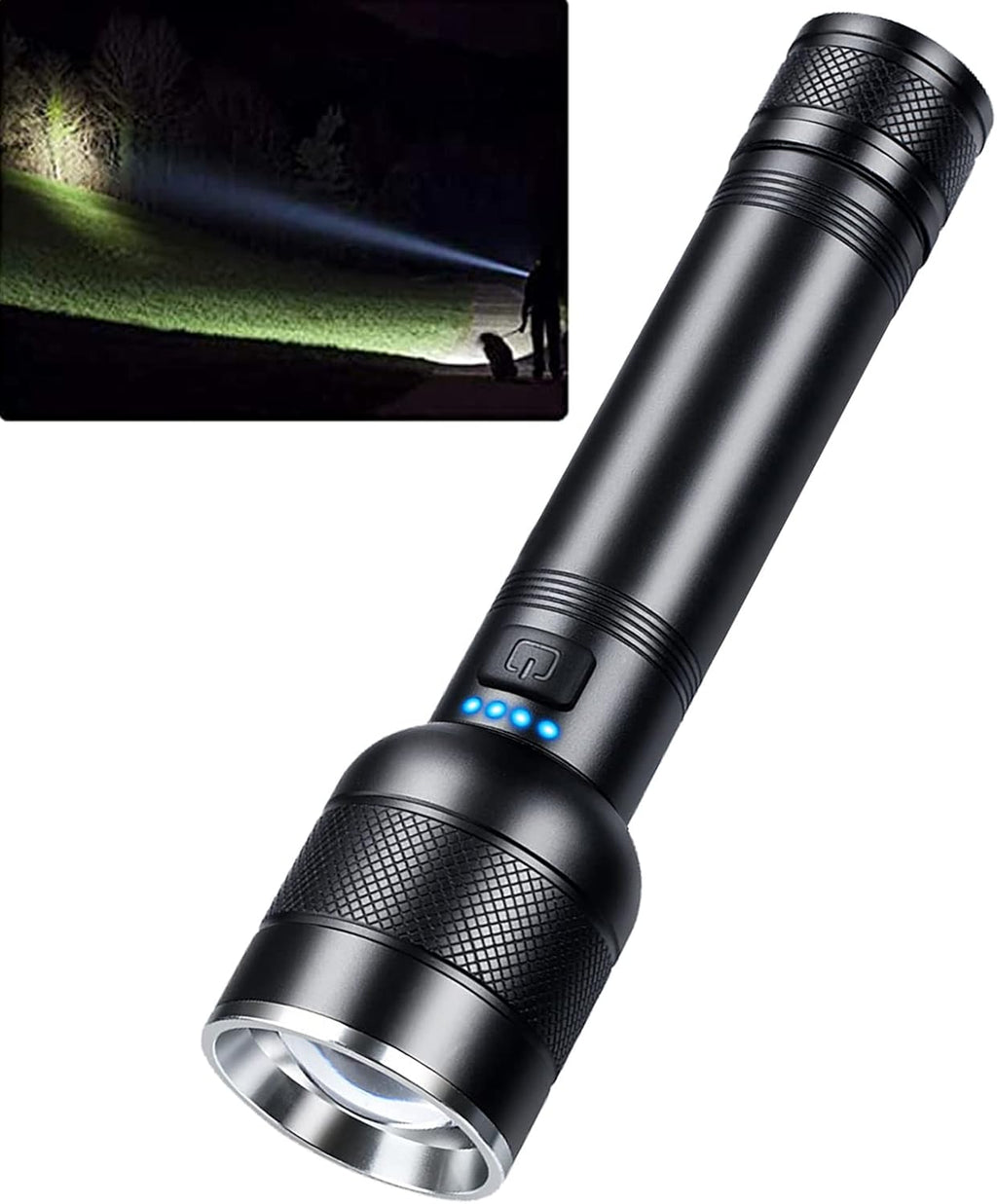 Rechargeable 1200 Lumens 11 Mode IPX8 Waterproof LED Tactical Flashlight Q231366