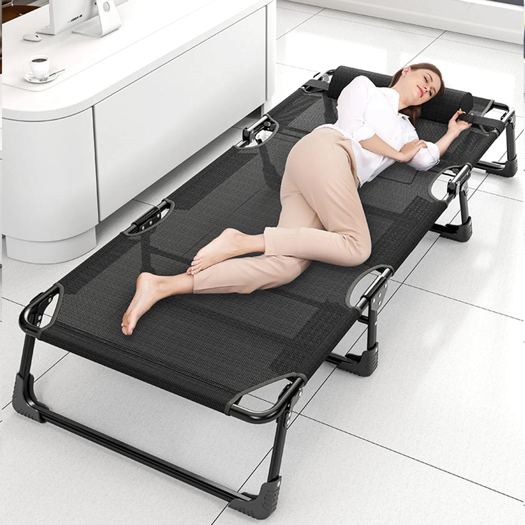 Folding Camping Cot with Pillow & Mattress D71229